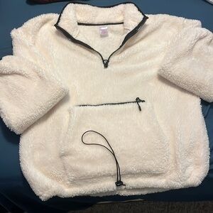 No Boundaries Sherpa Pullover Jacket